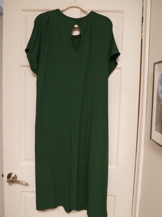 Universal Standard Green Tie Waist Dress Size L - Plus Size - Picture 3 of 3